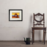 Arches National Park: Delicate Arch Sunset (Horizontal) - Art Print, 8x10 / Standard / Black