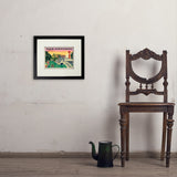 San Antonio, TX: River Walk (Horizontal) - Art Print, 8x10 / Standard / Black