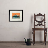 Long Beach, CA: Queen Mary - Art Print, 8x10 / Standard / Black