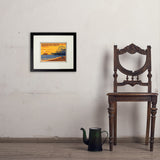 Santa Monica Pier: Sunset - Art Print, 8x10 / Standard / Black