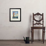 Classic Ski Design: Spend The Day Skiing!  - Art Print, 8x10 / Standard / Black