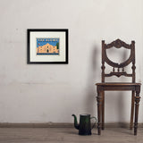 San Antonio, TX: The Alamo (Horizontal) - Art Print, 8x10 / Standard / Black