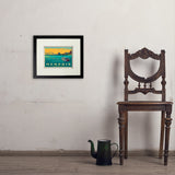 Memphis, TN: River View (Horizontal) - Art Print, 8x10 / Standard / Black