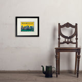 Nashville Sunset Skyline (Horizontal) - Art Print, 8x10 / Standard / Black