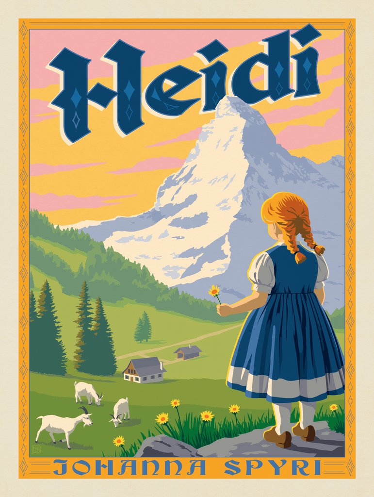 Heidi: Johanna Spyri - Canvas - Artwork
