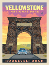 Yellowstone: Roosevelt Arch - Postcards - Artwork
