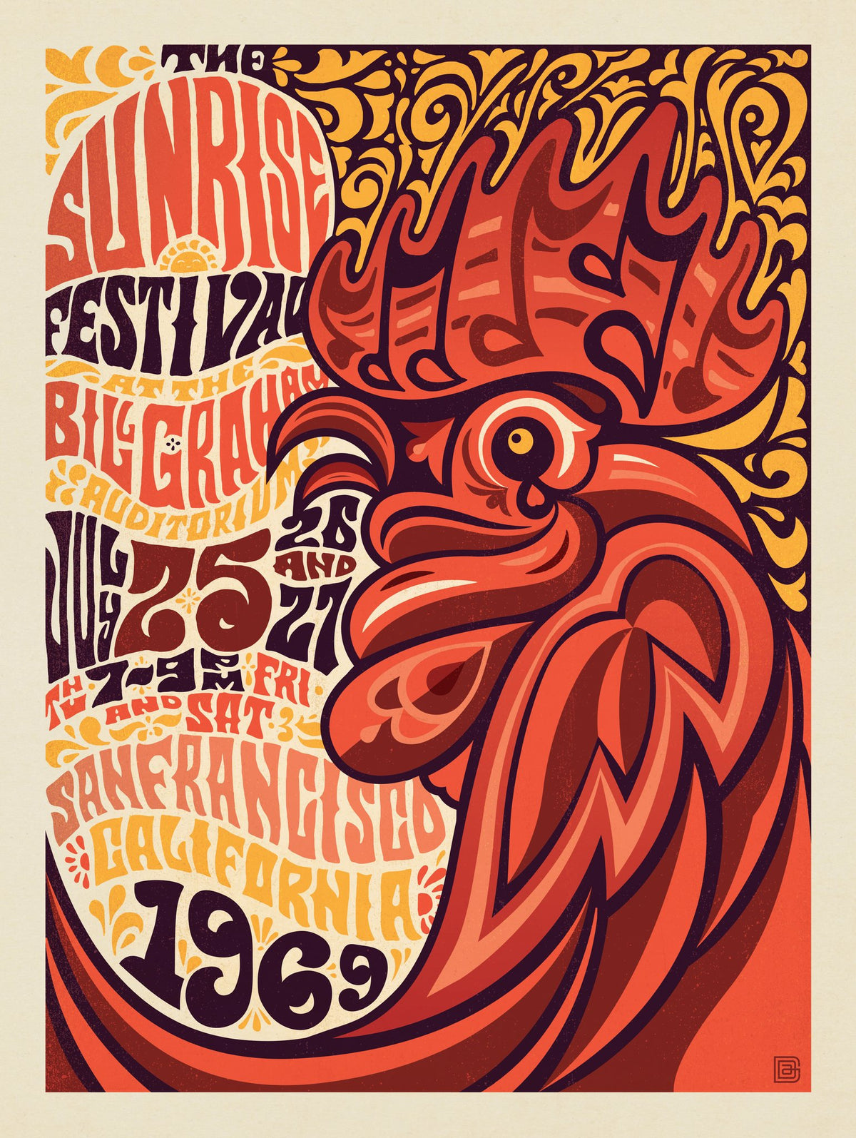 1969 Sunrise Festival - Puzzle - Artwork