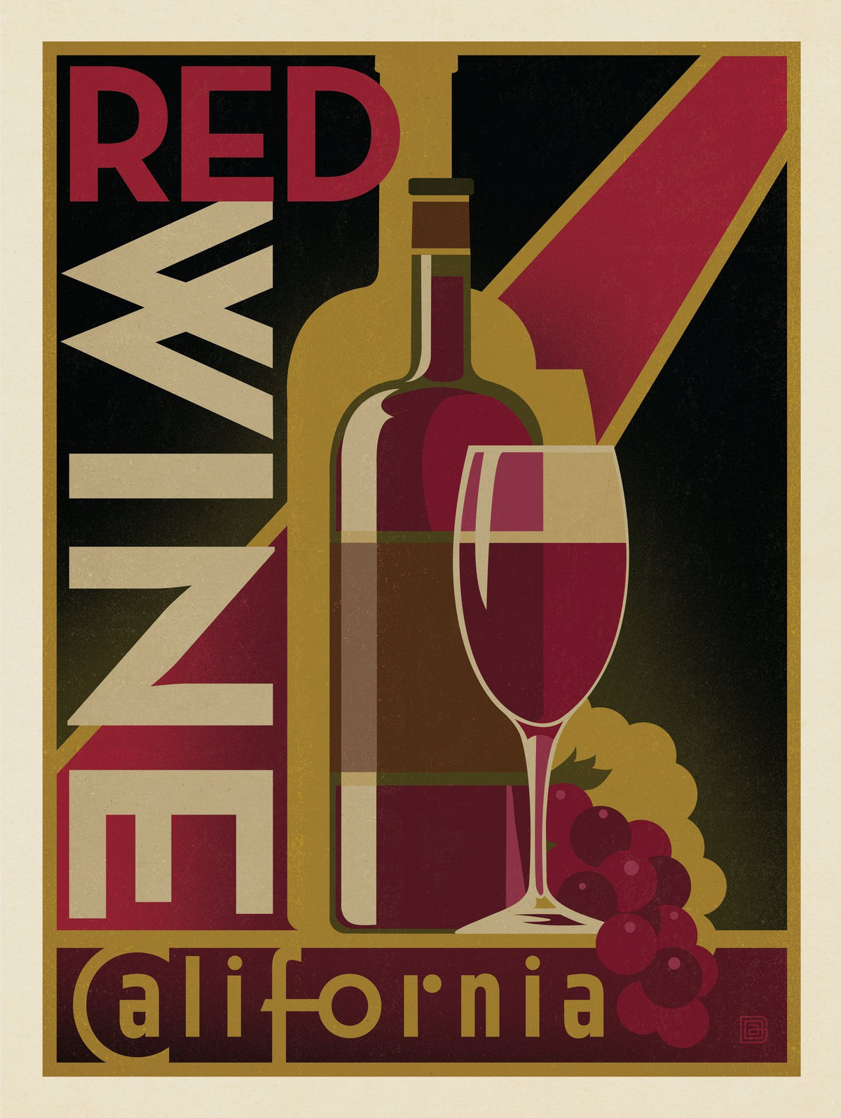 Red Wine from California - Puzzle - Artwork
