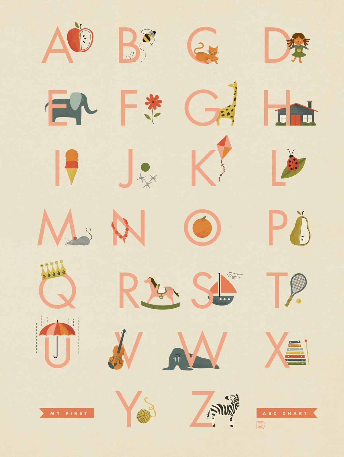 My First Alphabet: Girl - Puzzle - Artwork
