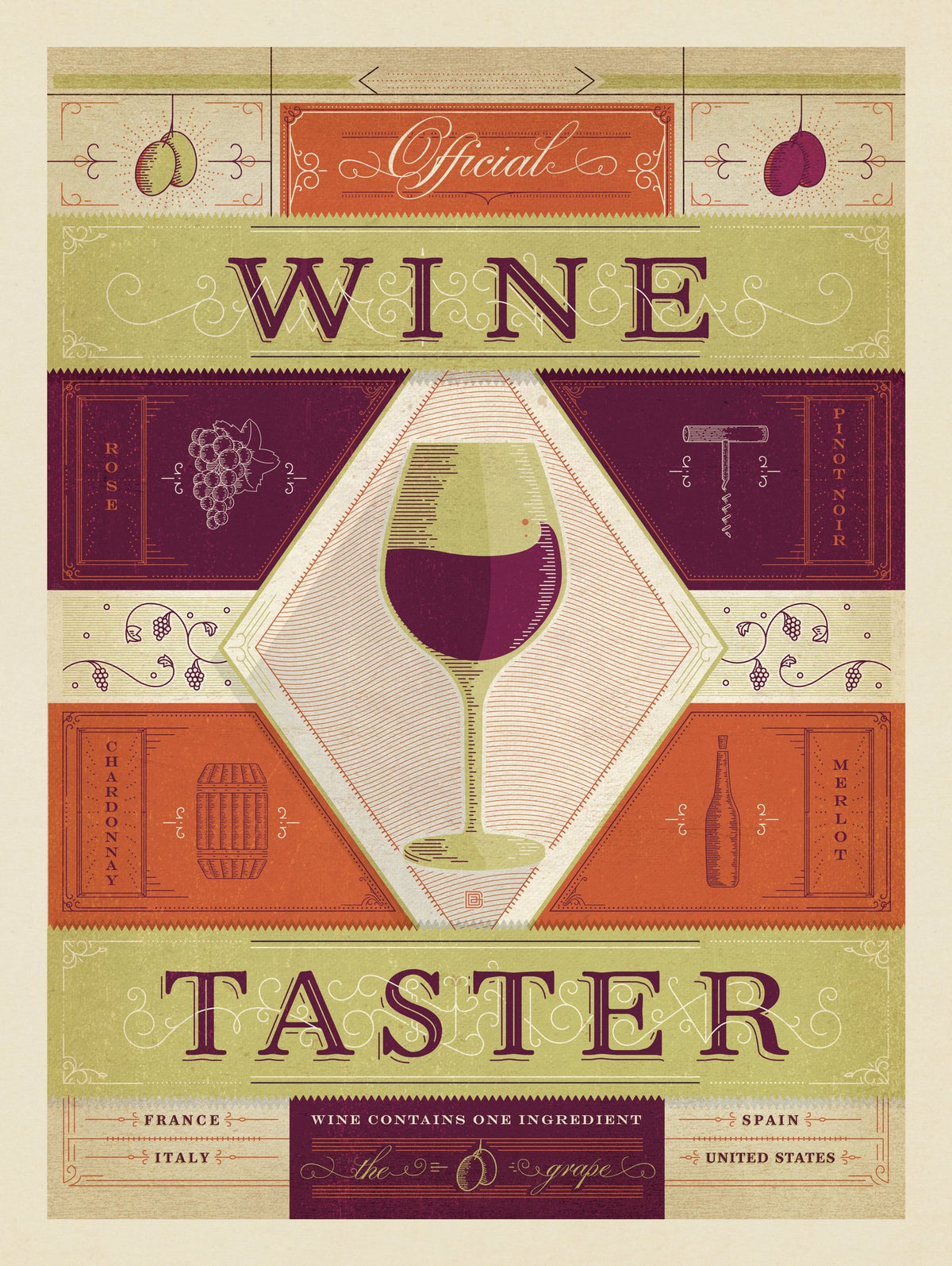 Official Wine Taster - Puzzle - Artwork
