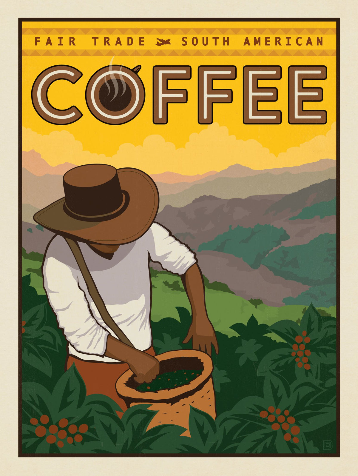 Fair Trade South American Coffee - Puzzle - Artwork