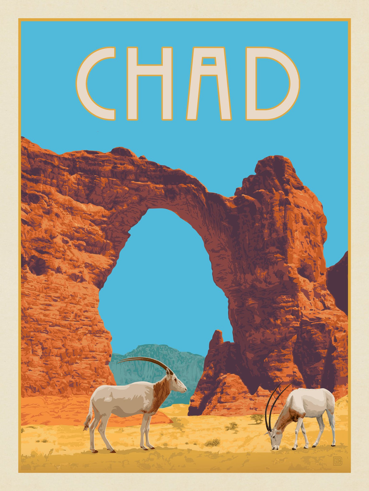Chad, Africa - Puzzle - Artwork