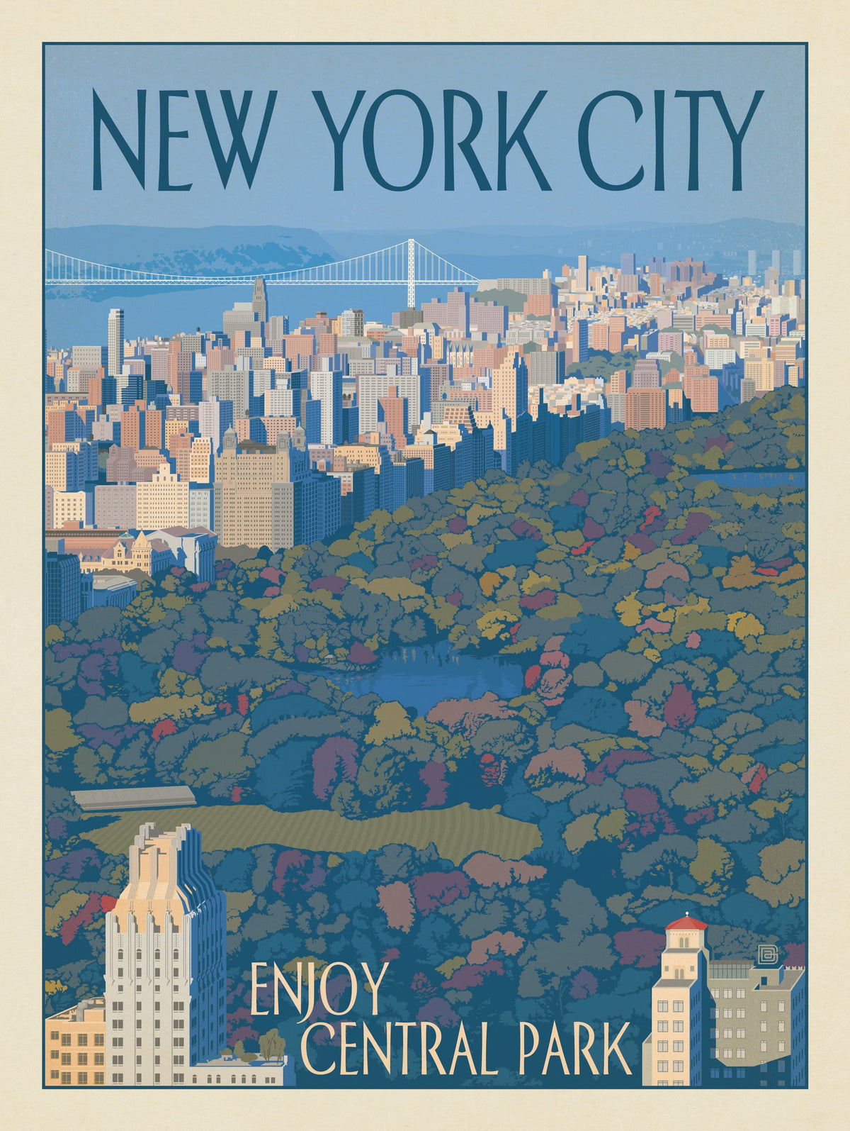 New York City: Enjoy Central Park - Puzzle - Artwork