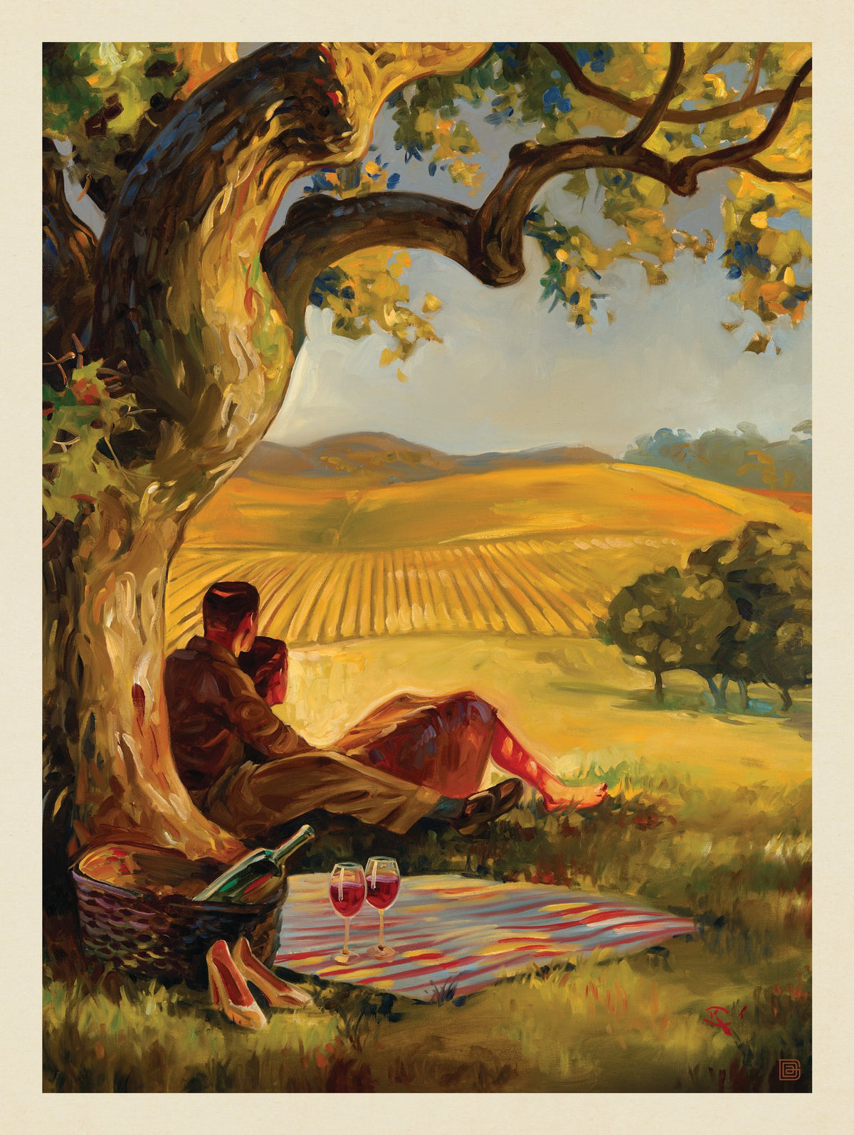 Oil Painting: Wine Country - Puzzle - Artwork