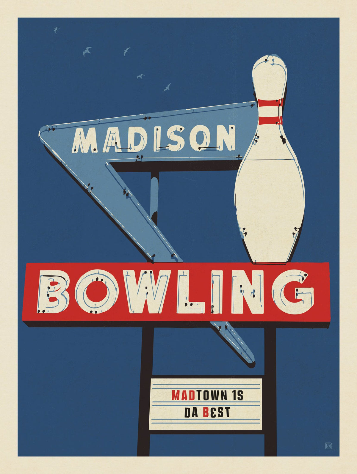 Madison Bowling Alley - Puzzle - Artwork