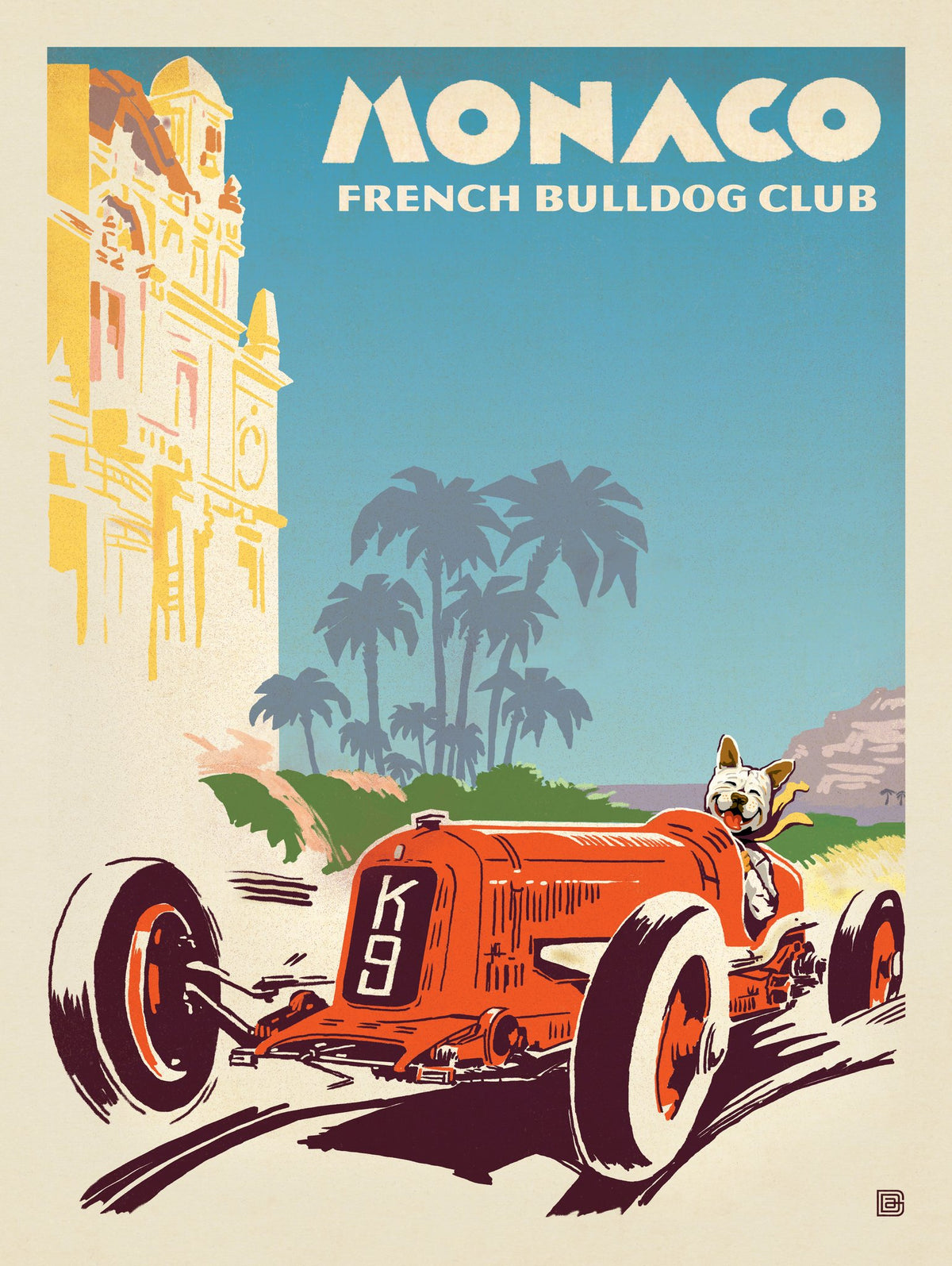 Monaco: French Bulldog Club - Puzzle - Artwork