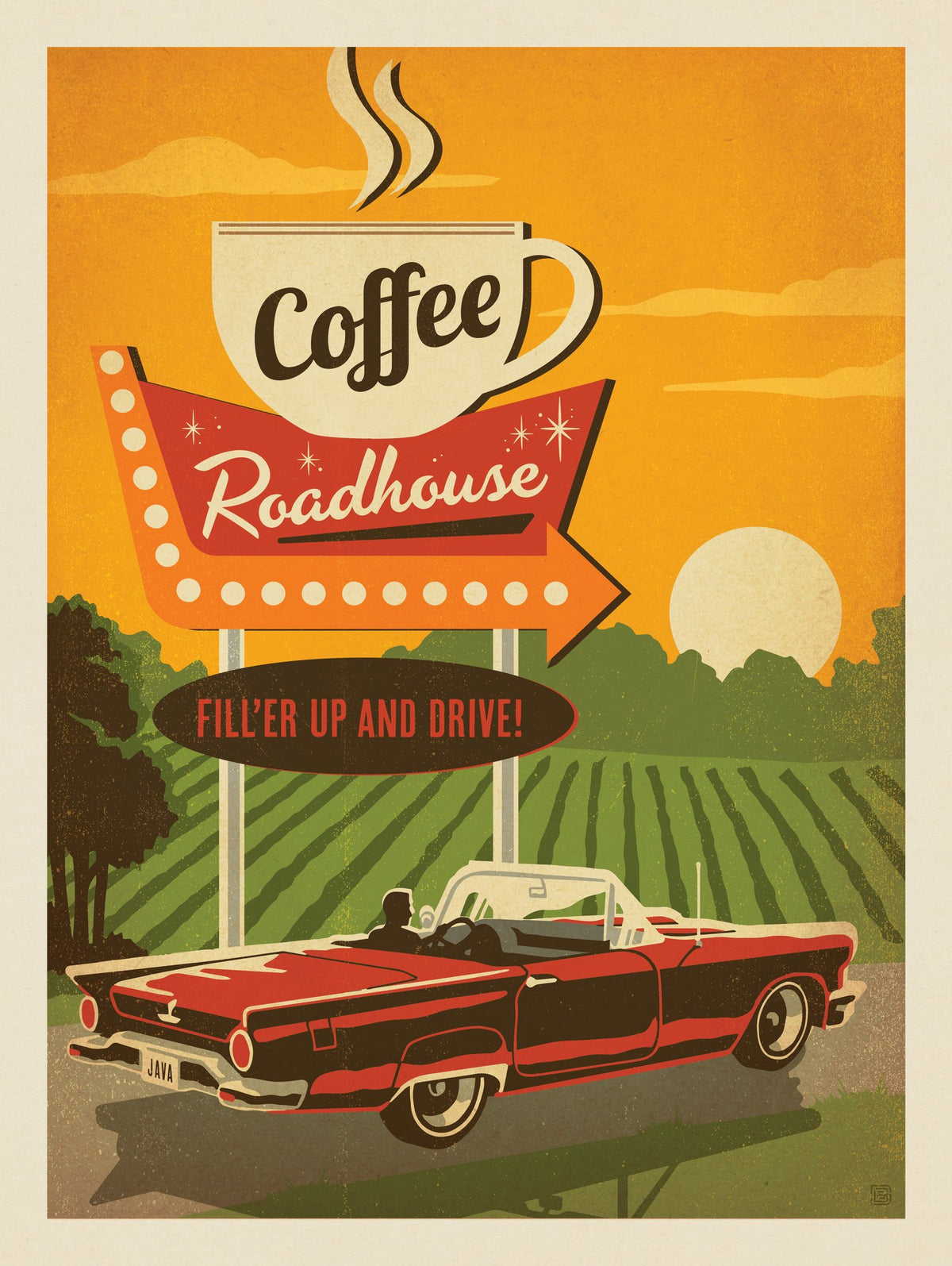 Roadhouse Coffee - Puzzle - Artwork