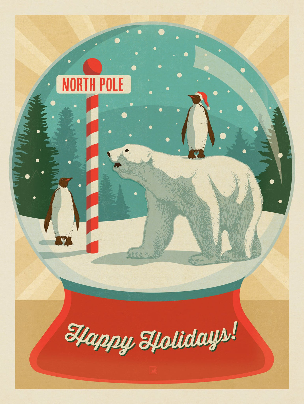 Polar Bear Snow Globe - Puzzle - Artwork