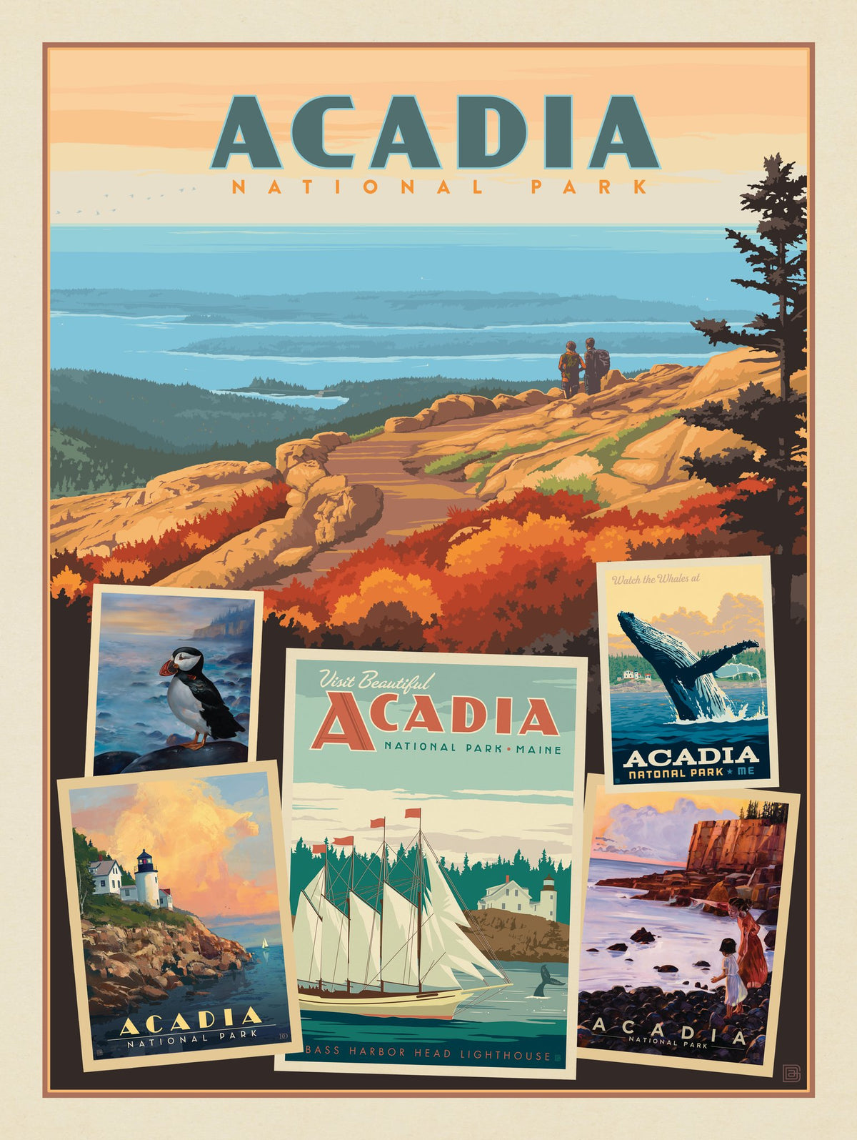 Acadia National Park: Collage Print - Puzzle - Artwork