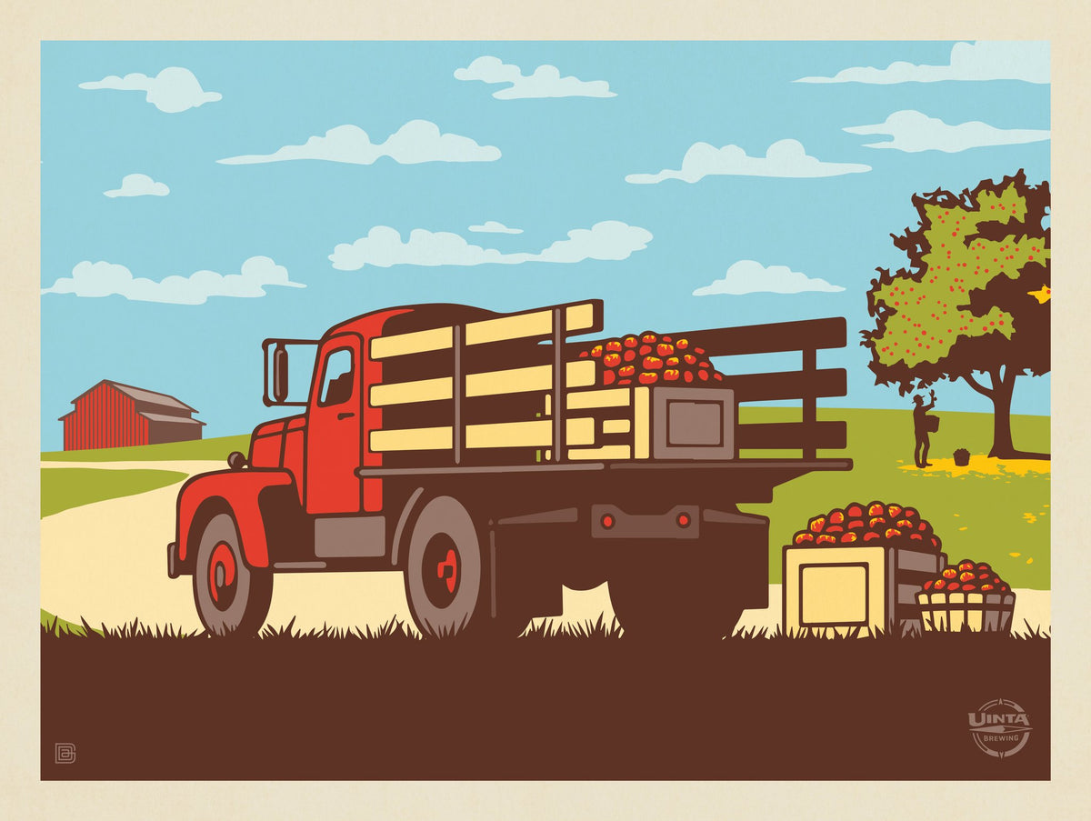 Vintage Apple Truck - Puzzle - Artwork