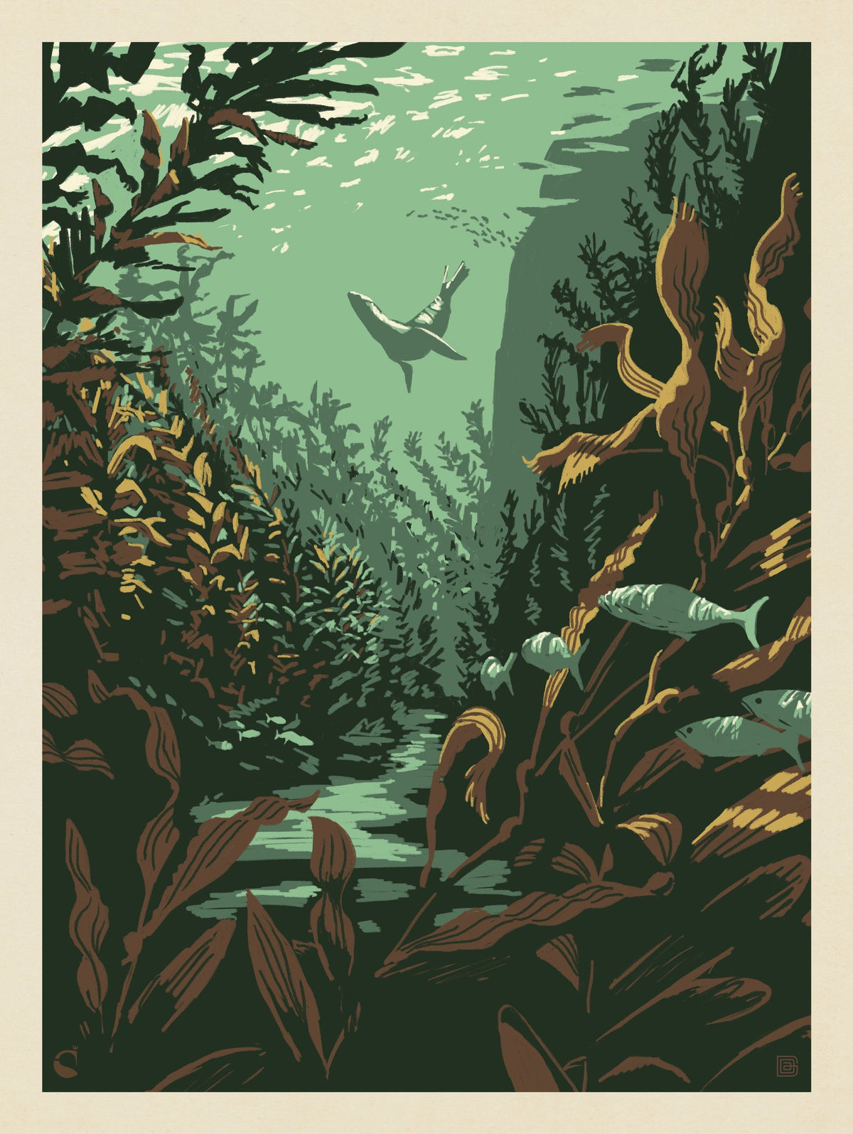 Digital Painting: Kelp Forest - Puzzle - Artwork