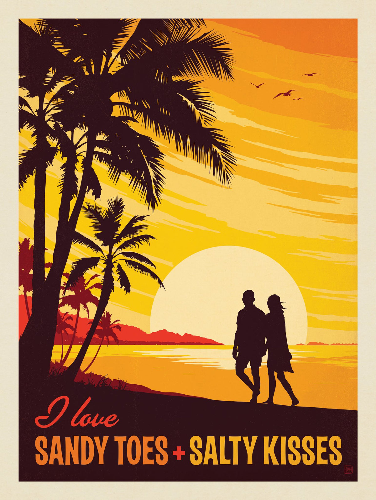 I Love Sandy Toes & Salty Kisses - Puzzle - Artwork