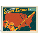 2024 Total Solar Eclipse Map - Canvas, Canvas
