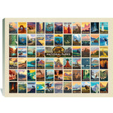 63 Image National Park Print (Horizontal) - Canvas, Canvas
