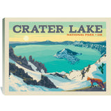 Crater Lake National Park: Winter Fox (Horizontal) - Canvas, Canvas
