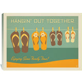 Flip Flops Hangin’ Out Together - Canvas, Canvas