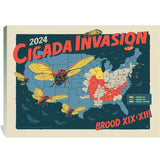 2024 Cicada Invasion Map - Canvas, Canvas