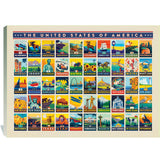 50-State Multi-Image Design - Canvas, Canvas