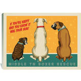 Middle Tennessee Boxer Rescue Fundraiser Print #4 (Nubs) - Canvas, Canvas