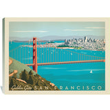 San Francisco: Golden Gate Bridge-Horizontal - Canvas, Canvas
