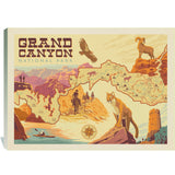 Grand Canyon National Park: Illustrated Map - Canvas, Canvas