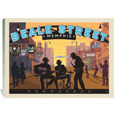 Memphis, TN: Beale Street Sunset - Canvas, Canvas