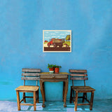 Vintage Apple Truck - Canvas, Canvas / 12x16