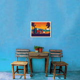 West Coast Surf Van - Canvas, Canvas / 12x16