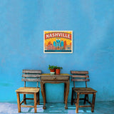 Nashville Landmarks (Horizontal) - Canvas, Canvas / 12x16