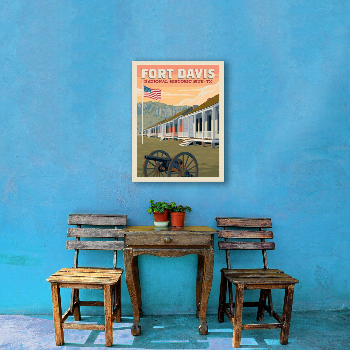 fort-davis-national-historic-site-tx-barracks - Canvas / 18x24 / Env 