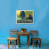 Great Smoky Mountain Railroad: Diesel Train - Canvas, Canvas / 18x24