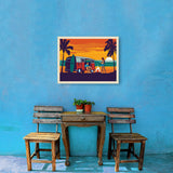 West Coast Surf Van - Canvas, Canvas / 18x24