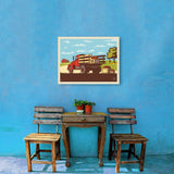 Vintage Apple Truck - Canvas, Canvas / 18x24