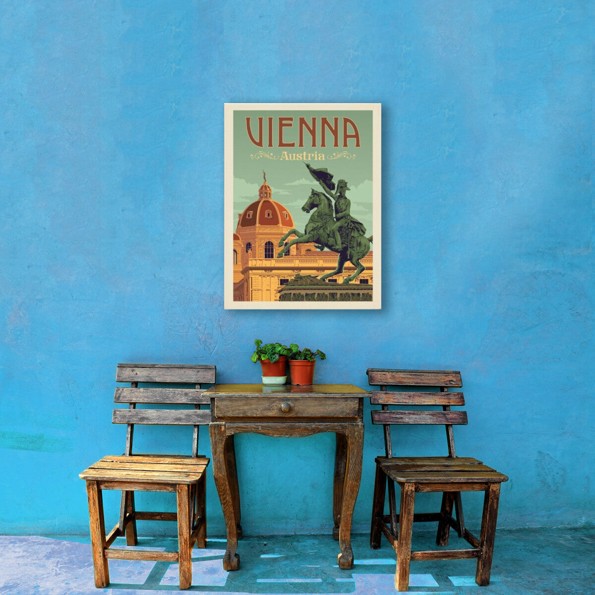 Austria: Vienna — Vintage Travel Poster | Canvas Wall Art
