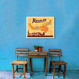 Route 66 Map - Canvas, Canvas / 18x24