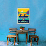 Minnesota State Pride (Old Flag) - Canvas, Canvas / 18x24