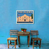 San Antonio, TX: The Alamo (Horizontal) - Canvas, Canvas / 18x24