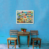 50-State Collage (Horizontal) - Canvas, Canvas / 18x24
