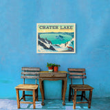 Crater Lake National Park: Winter Fox (Horizontal) - Canvas, Canvas / 18x24