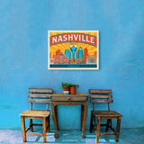 Nashville Landmarks (Horizontal) - Canvas, Canvas / 18x24
